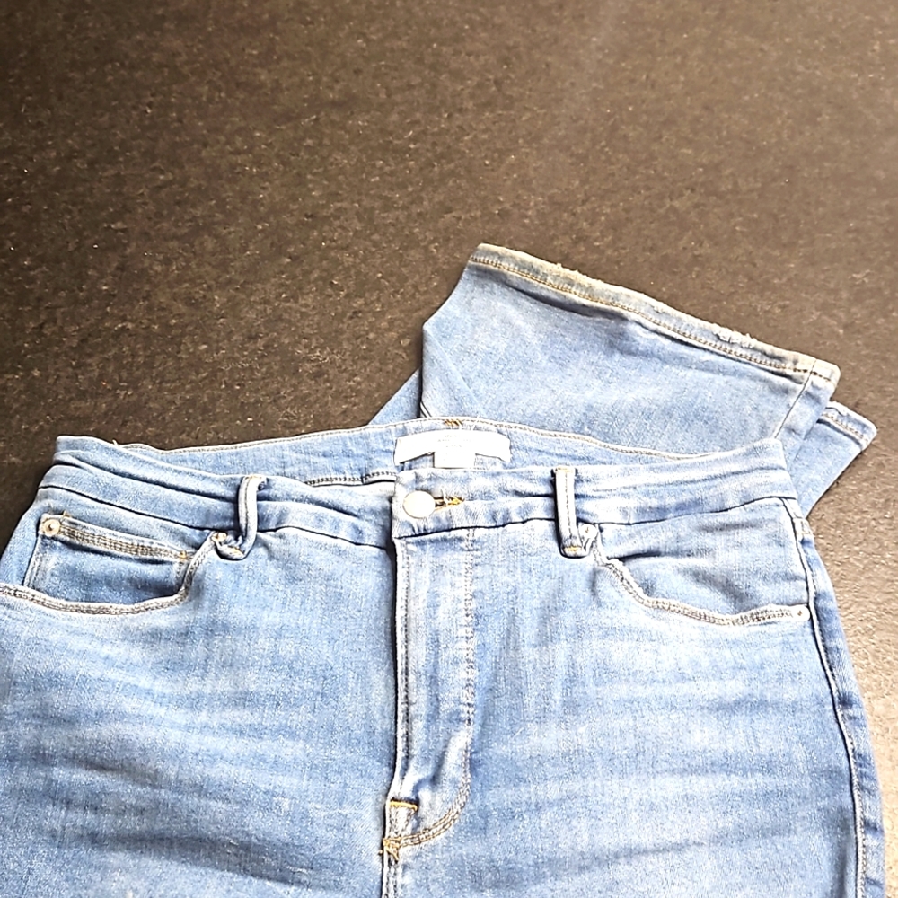 Flared Good American denim